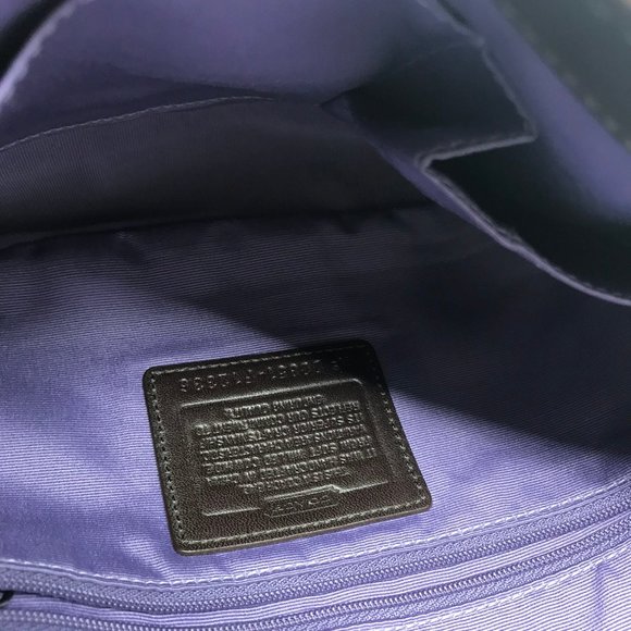 COACH Dark Brown Medium Leather Hobo Bag - Picture 6 of 8